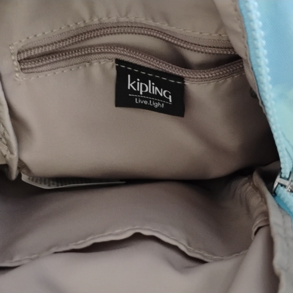 Kipling Mini Backpack Blue Sky Tie Dye - Picture 5 of 6
